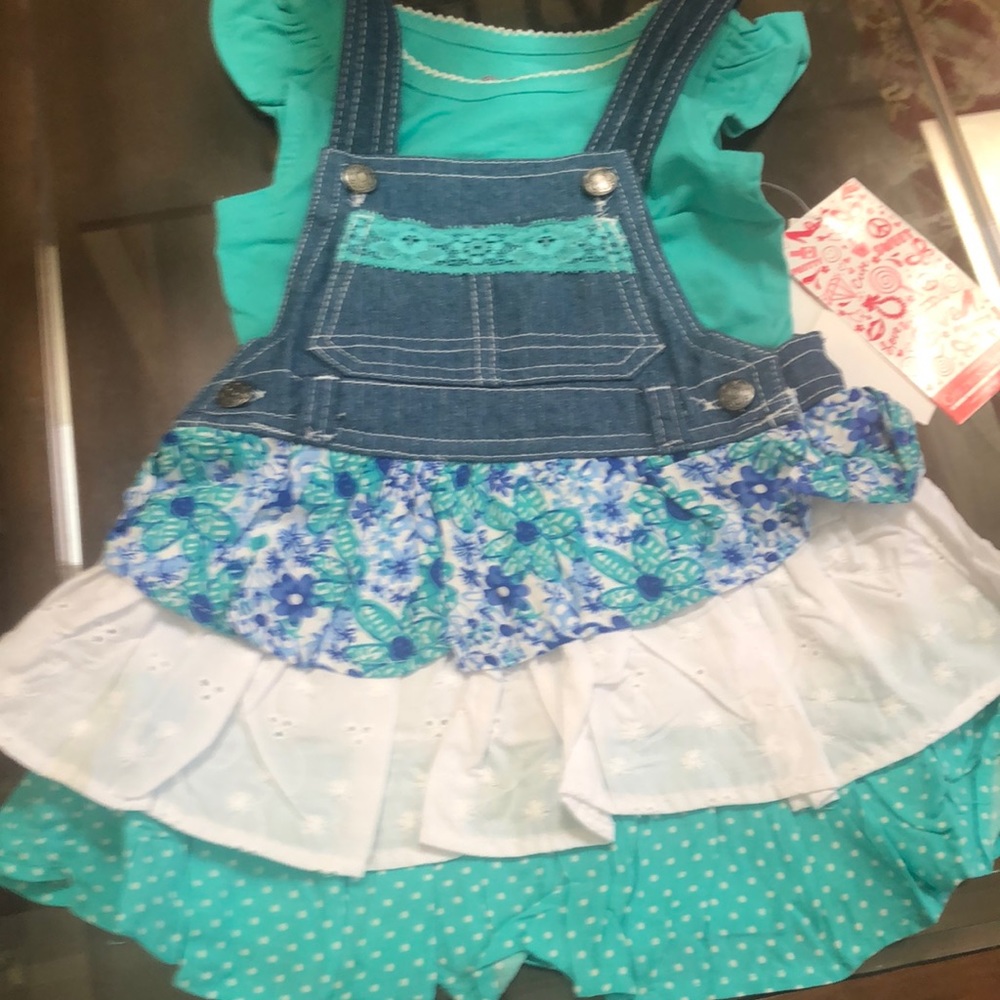 Overall jean dress